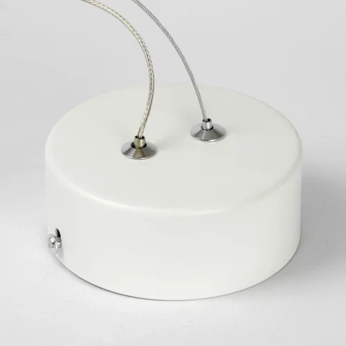 Светильник подвесной LED Aberdeen LSP-7085 Lussole белый 2 лампы, основание белое в стиле современный хай-тек  фото 5