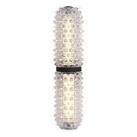Бра LED Saguaro SL6144.401.01 ST-Luce прозрачный на 1 лампу, основание чёрное в стиле современный 
