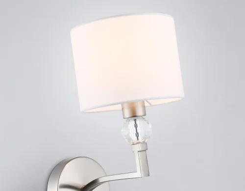 Бра LH71125 Ambrella light белый на 1 лампу, основание никель в стиле классический фото 5