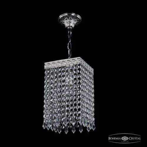 Светильник подвесной 19202/15IV Ni Drops Bohemia Ivele Crystal прозрачный 1 лампа, основание никель в стиле классический drops