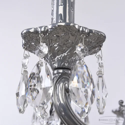 Люстра подвесная AL78101/8/210 B CG Bohemia Ivele Crystal без плафона на 8 ламп, основание никель в стиле классика sp фото 4