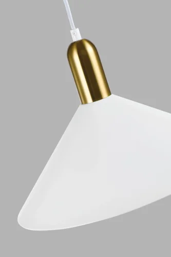 Светильник подвесной Forli V10439-1P Moderli белый 1 лампа, основание белое в стиле современный лофт  фото 3