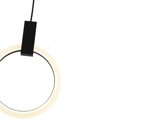 Светильник подвесной LED Азaлия 08430-30,19 Kink Light белый 1 лампа, основание чёрное в стиле современный  фото 2