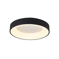 Люстра потолочная LED с пультом Niseko 8582 Mantra чёрная на 1 лампа, основание чёрное в стиле современный хай-тек с пультом