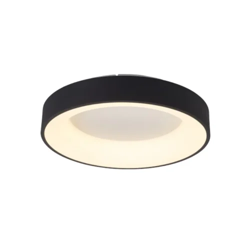 Люстра потолочная LED с пультом Niseko 8582 Mantra чёрная на 1 лампа, основание чёрное в стиле хай-тек современный с пультом