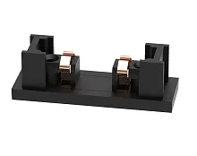 Заглушка для магнитного шинопровода (2 шт.) CLT 0.226 06 BL Crystal Lux чёрный в стиле современный для светильников серии Укс5 (Ux5) ux5 узкий магнитный двусторонний
