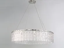 Люстра подвесная 10826+4/S Newport прозрачная на 10 ламп, основание никель в стиле американский современный классический 
