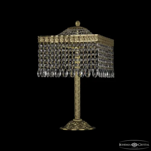 Настольная лампа 19202L6/25IV G Bohemia Ivele Crystal прозрачная 4 лампы, основание золотое металл в стиле классический sp