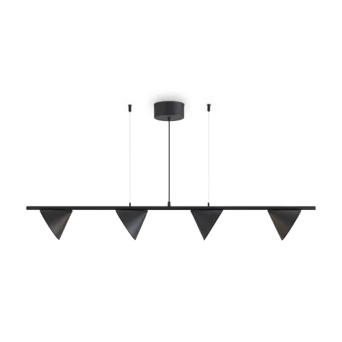 Светильник подвесной LED Etro FR6141PL-L28B Freya чёрный на 1 лампу, основание чёрное в стиле современный хай-тек фото 4