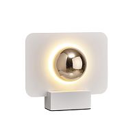 Настольная лампа LED Alba 8415 Mantra золотая 1 лампа, основание белое металл в стиле хай-тек современный 