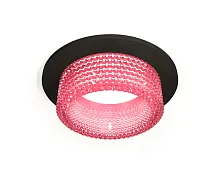 Светильник точечный Techno spot XC6513042 Ambrella light розовый 1 лампа, основание чёрное в стиле хай-тек современный круглый