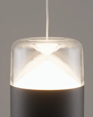 Светильник подвесной LED Rinna V10866-PL Moderli прозрачный чёрный 1 лампа, основание чёрное в стиле современный  фото 4