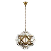 Светильник подвесной Шард / Shard 10560 Clear LOFT IT прозрачный на 4 лампы, основание золотое в стиле современный Светильник подвесной Шард / Shard 10560 Clear LOFT IT прозрачный на 4 лампы, основание золотое в стиле современный