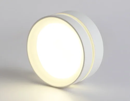 Светильник накладной TN5388 Ambrella light белый 1 лампа, основание белое в стиле современный круглый фото 4