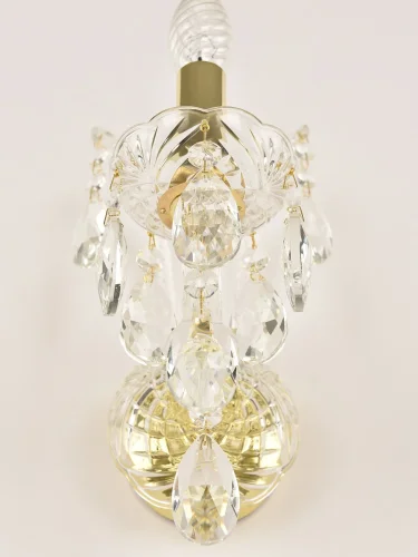 Бра 105B/1/165 G Bohemia Ivele Crystal без плафона на 1 лампа, основание золотое прозрачное в стиле классический sp фото 4