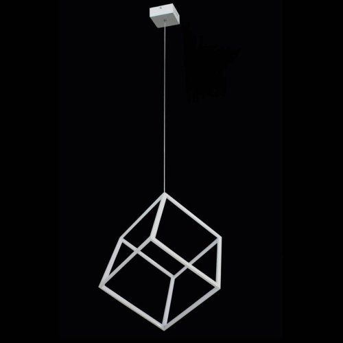 Светильник подвесной LED Куб CL719300 Citilux белый 1 лампа, основание белое в стиле хай-тек современный куб фото 2