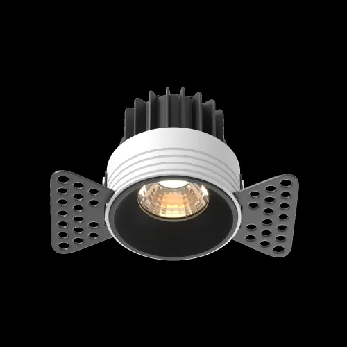 Светильник точечный LED Round DL058-7W3K-TRS-B Maytoni чёрный на 1 лампу, основание в стиле современный для затирки фото 10