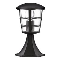 Парковый светильник Aloria 93099 Eglo уличный IP44 чёрный 1 лампа, плафон прозрачный в стиле современный E27