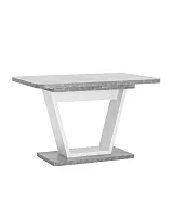 Стол Vector, 120-160*80, бетон/белый УТ000021741 Stool Group столешница серая из дсп