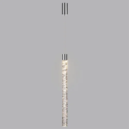 Светильник подвесной Pilar 7146/5L Odeon Light прозрачный на 1 лампу, основание хром в стиле классический современный трубочки фото 4 Светильник подвесной Pilar 7146/5L Odeon Light прозрачный на 1 лампу, основание хром в стиле классический современный трубочки фото 4