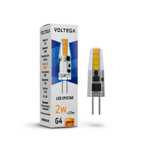 Лампа LED Simple 7142 Voltega VG9-K1G4warm2W-12  G4 2вт