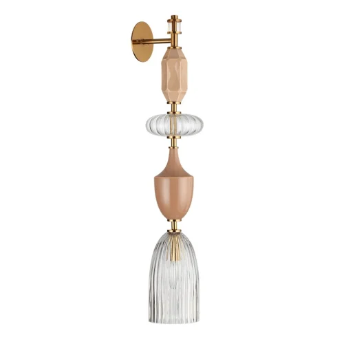 Бра Terra 5414/1W Odeon Light прозрачный на 1 лампу, основание античное бронза в стиле классический арт-деко встраиваемый