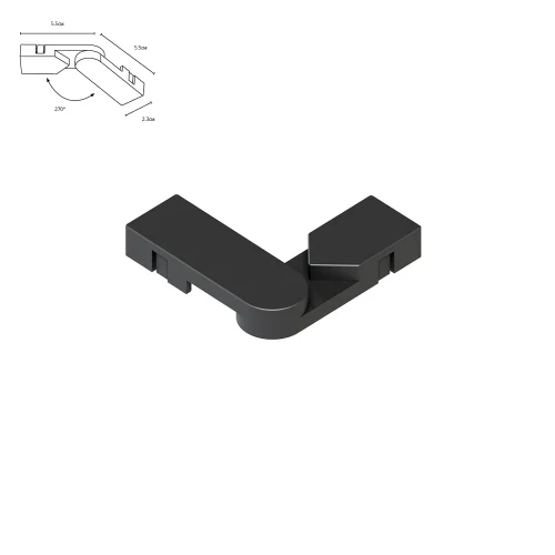 Коннектор с изменяемым углом для шинопровода (трека) Rapid A613806R Arte Lamp чёрный в стиле для светильников серии Rapid rapid тонкая магнитная Коннектор с изменяемым углом для шинопровода (трека) Rapid A613806R Arte Lamp чёрный в стиле для светильников серии Rapid rapid тонкая магнитная