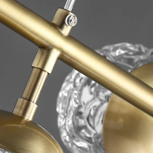 Светильник подвесной VERENA LONG 203524-23 ImperiumLoft прозрачный на 6 ламп, основание латунь в стиле современный фото 6 Светильник подвесной VERENA LONG 203524-23 ImperiumLoft прозрачный на 6 ламп, основание латунь в стиле современный фото 6