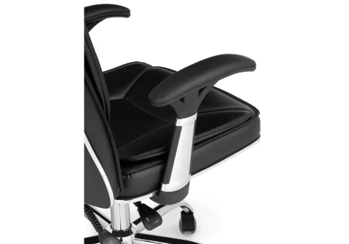 Кресло для руководителя Vestra black 15258 Woodville, чёрный/искусственная кожа, ножки/металл/хром, размеры - ****620*640 фото 7