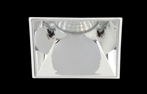 Светильник точечный CLT 051C1 WH-CH Crystal Lux хром белый на 1 лампу, основание белое в стиле современный для затирки фото 3