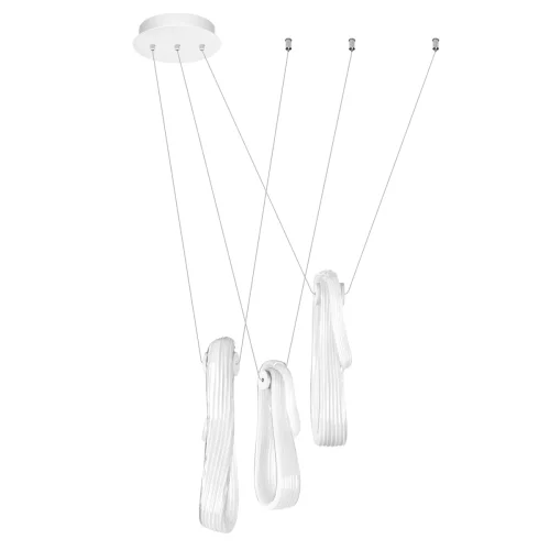 Светильник подвесной LED Series 10400/3 LOFT IT белый на 3 лампы, основание белое в стиле арт-деко 