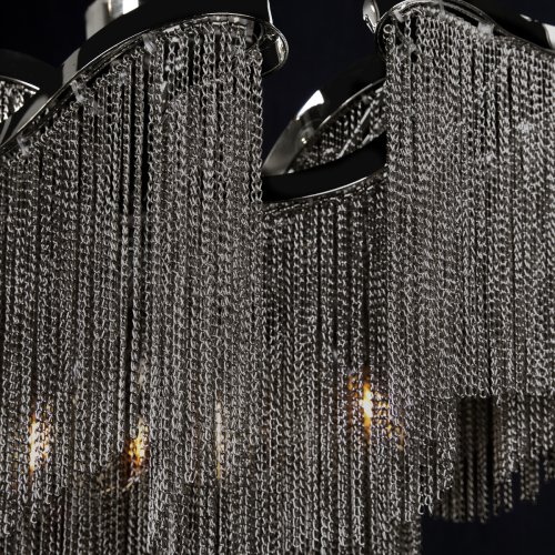 Люстра потолочная Стим / Stream 10208/600C Gunmetal LOFT IT серая никель на 6 ламп, основание серое никель в стиле арт-деко цепочки фото 5 Люстра потолочная Стим / Stream 10208/600C Gunmetal LOFT IT серая никель на 6 ламп, основание серое никель в стиле арт-деко цепочки фото 5