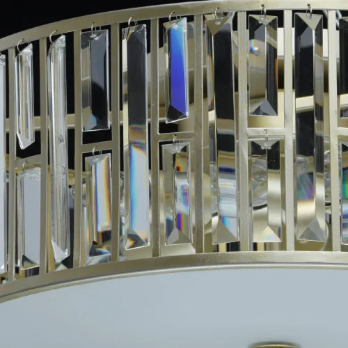 Люстра потолочная хрустальная Монарх 121010205 MW-Light прозрачная на 5 ламп, основание золотое в стиле классический  фото 8