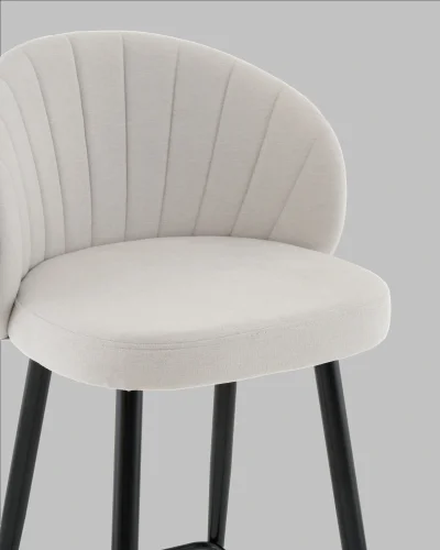 Стул полубарный Ханнингем велюр жемчужный УТ000041703 Stool Group, /, ножки//, размеры - ***** фото 5