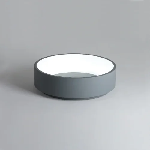 Светильник потолочный LED TRAY D60 Gray 181890-26 ImperiumLoft белый на 1 лампу, основание белое в стиле современный скандинавский фото 3
