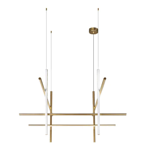 Светильник подвесной LED Coordinates 10393/B LOFT IT белый матовый золото на 8 ламп, основание матовое золото в стиле хай-тек фото 3