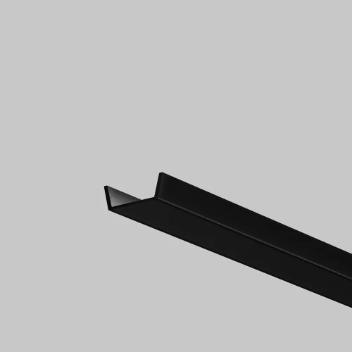 Рассеиватель для профиля 16×12 (Чёрный, 2 м), ALM-005-B-DF-2M 642024 Maytoni цвет LED K, световой поток Lm фото 2