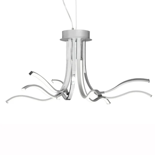 Люстра потолочная LED CORINTO 6105 Mantra хром на 1 лампа, основание хром серебряное в стиле современный  фото 2
