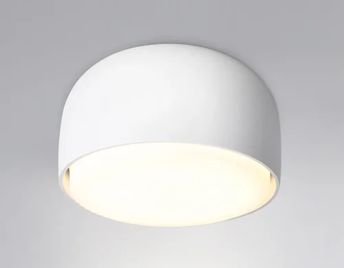 Светильник накладной TN71001 Ambrella light белый 1 лампа, основание белое в стиле хай-тек современный круглый фото 3