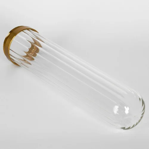 Светильник подвесной Blount LSP-8789 Lussole прозрачный 2 лампы, основание бронзовое в стиле хай-тек современный линейный фото 2