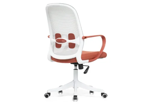 Компьютерное кресло Bust gray / red / white 15797 Woodville, серый красный/ткань, ножки/пластик/белый, размеры - *1110***600*600 фото 6