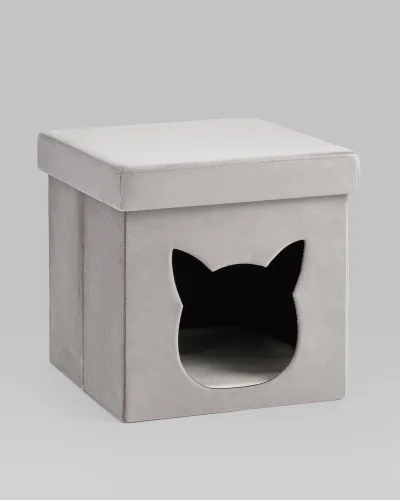 Пуф складной с ящиком Store Pet, серый УТ000038968 Stool Group на 1 , основание в стиле современный 