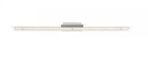 Светильник потолочный LED LIGURIA 67804-24D Globo серый белый на 1 лампу, основание матовое никель в стиле хай-тек линейный