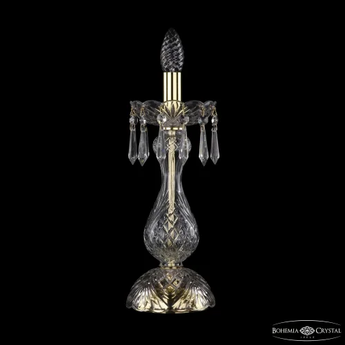 Настольная лампа 1403L/1-35 G Bohemia Ivele Crystal без плафона 1 лампа, основание золотое металл хрусталь в стиле классика sp