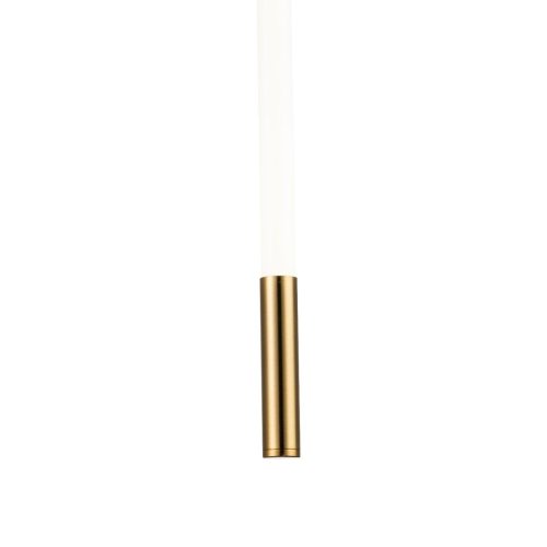 Светильник подвесной LED Filato V000051L Indigo белый 1 лампа, основание бронзовое в стиле минимализм хай-тек трубочки фото 4