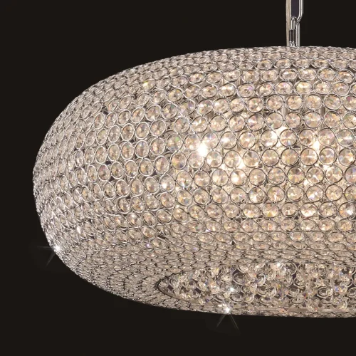Люстра подвесная Crystal 4607 Mantra прозрачная на 9 ламп, основание хром в стиле современный  фото 6