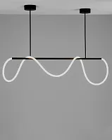Светильник подвесной LED True V10689-PL Moderli белый 1 лампа, основание чёрное в стиле минимализм хай-тек современный 