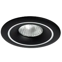 Светильник точечный Levigo 010013 Lightstar чёрный 1 лампа, основание чёрное в стиле 10086 