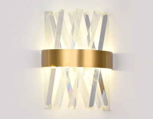 Бра Traditional TR5324 Ambrella light прозрачный на 1 лампа, основание золотое в стиле классический  фото 3