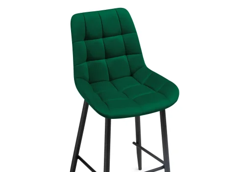 Полубарный стул Алст К зеленый / черный 502120 Woodville, зелёный/велюр, ножки/металл/чёрный, размеры - ****500*580 фото 5